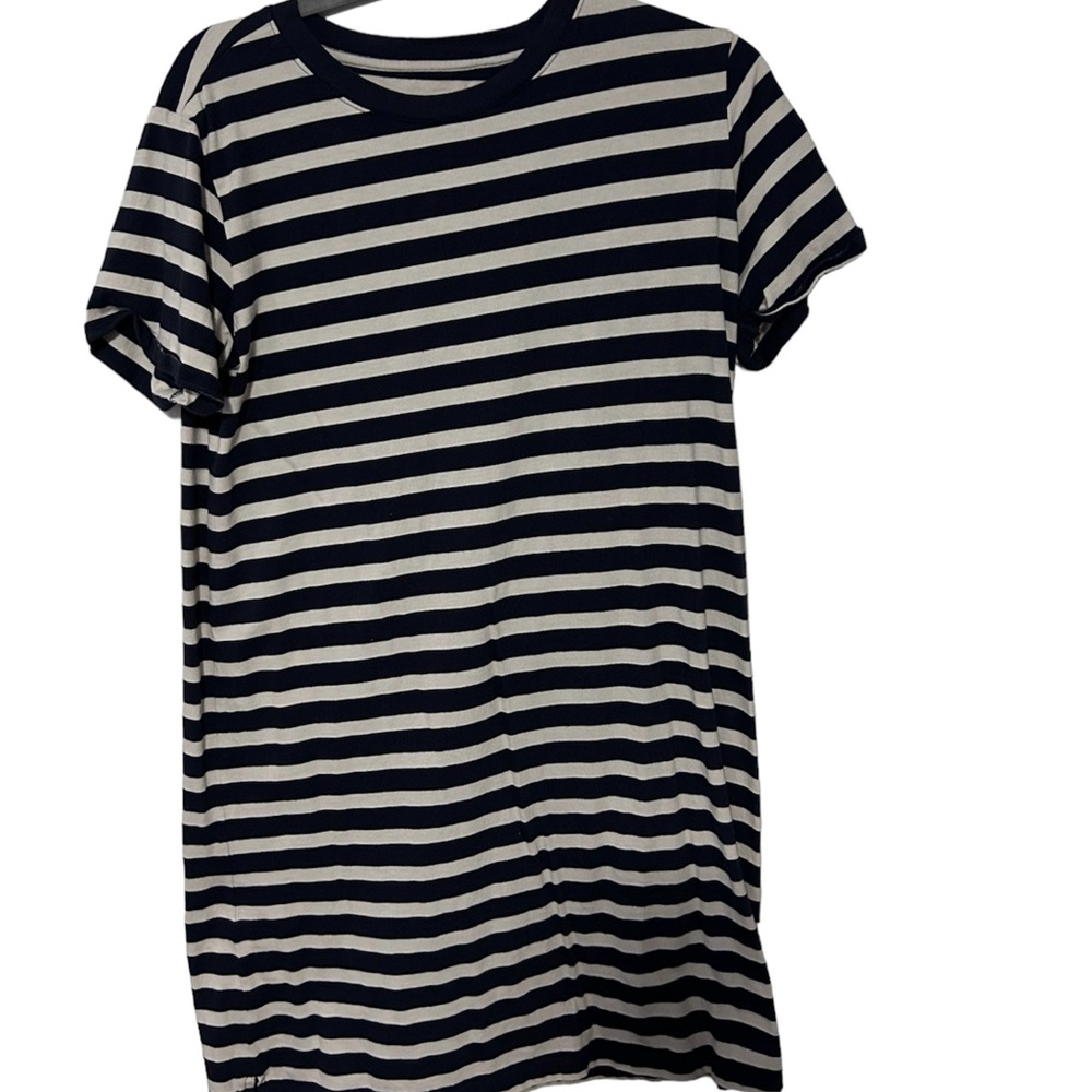 Free Assembly Tshirt Dress navy/white size small